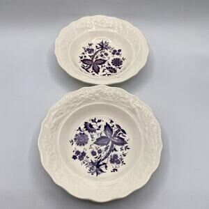 Small Porcelain Transfer Print‎ Bowls Set of Two